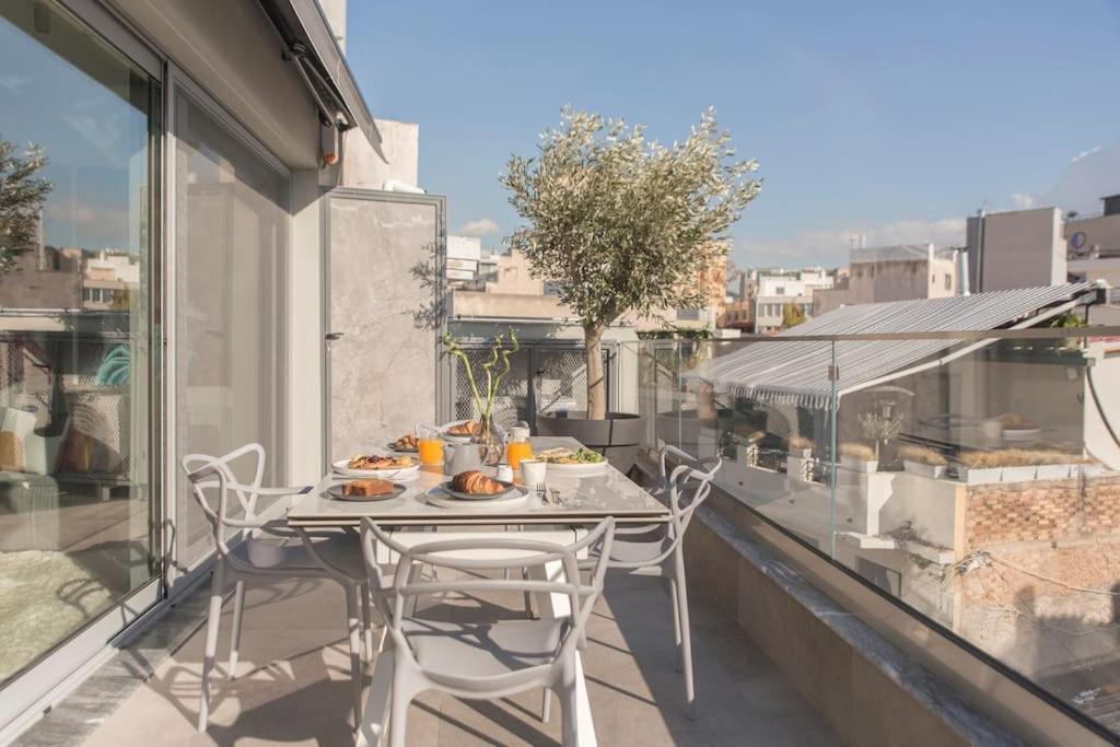Luxury Acropolis View Apartment-Living Stone Black Pearl Афіни Екстер'єр фото