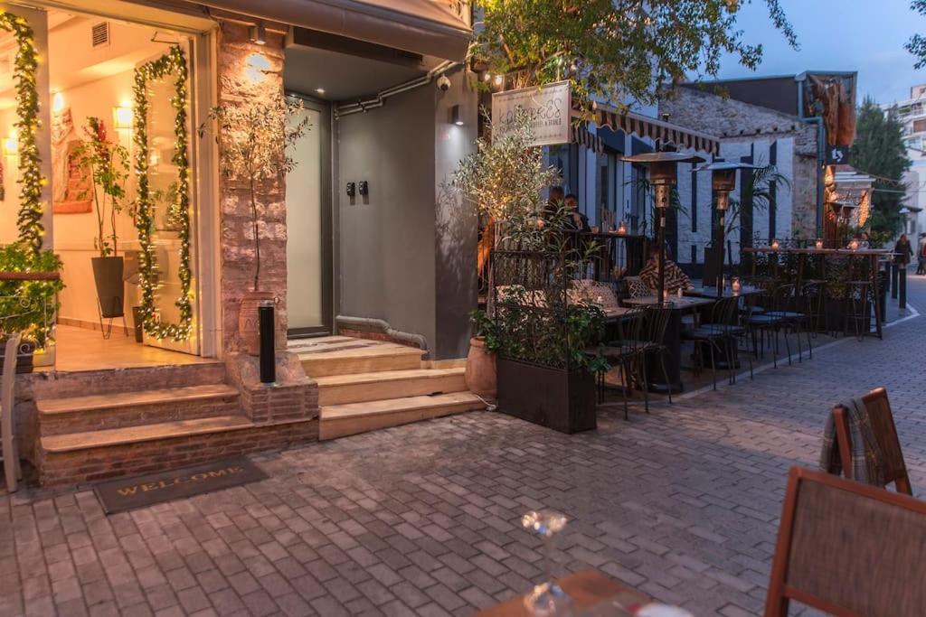Luxury Acropolis View Apartment-Living Stone Black Pearl Афіни Екстер'єр фото