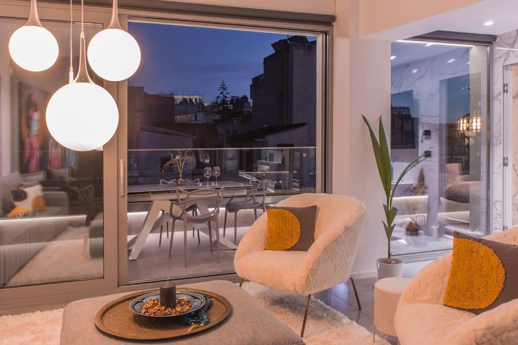 Luxury Acropolis View Apartment-Living Stone Black Pearl Афіни Екстер'єр фото
